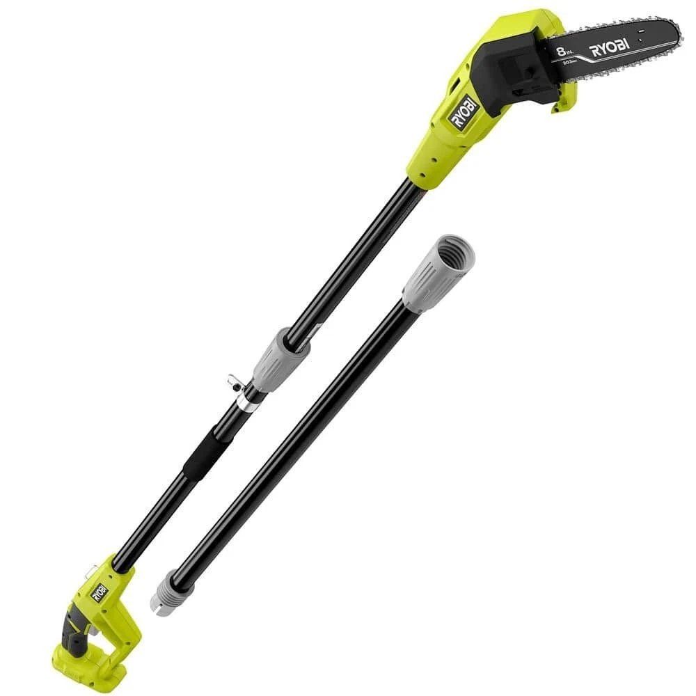 Ryobi ONE+ 18V 8-inch Cordless Electric Pole Saw - Tool Only, Extendable