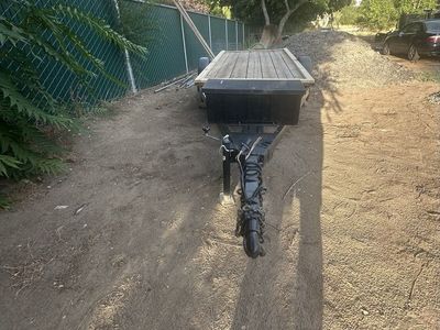 Utility Trailer with Wooden Decking and Front Storage Box