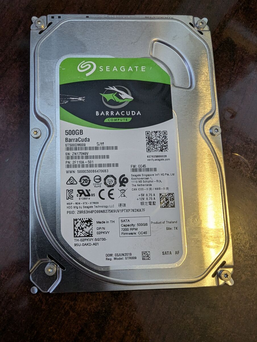 New Seagate Barracuda 500GB Desktop Drive