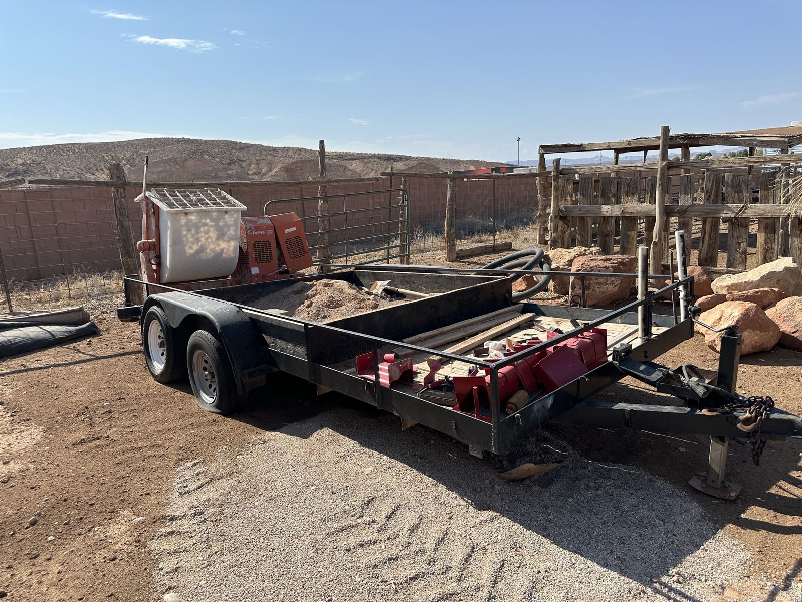 Landscape Curbing Trailer Package with Whiteman Mixer and Equipment