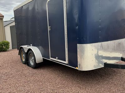 Mirage 2013 Cargo Trailer Enclosed - 14 ft Bumper Pull, Blue - UsedGood