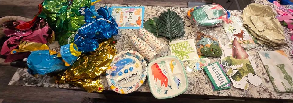 Birthday Party Decor Three-Rex