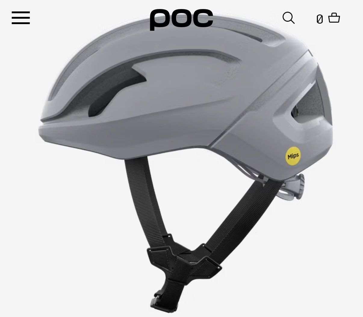 POC Omne Air MIPS Cycling Helmet - Granite Grey Matt, Size Medium