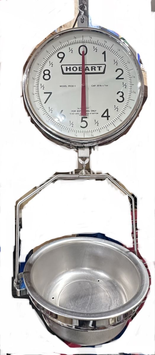 Hobart PR30-1 30 Lbs. x 1 Oz. Hanging Dial Scale