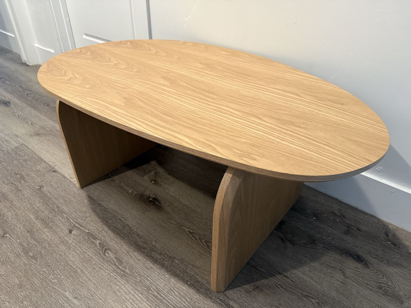 Brand New Modern Oval Coffee Table