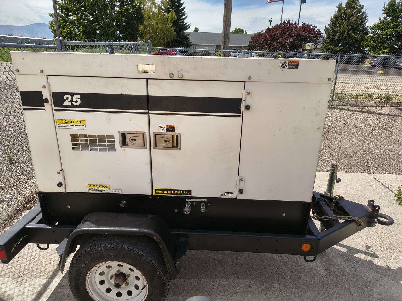 2020 Multiquip DCA25SSIU4F 14.4 kW Mobile Generator Set