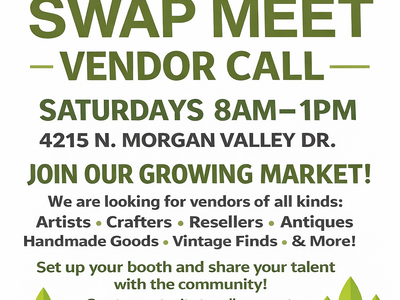 Looking for Vendors to join our Saturday Market