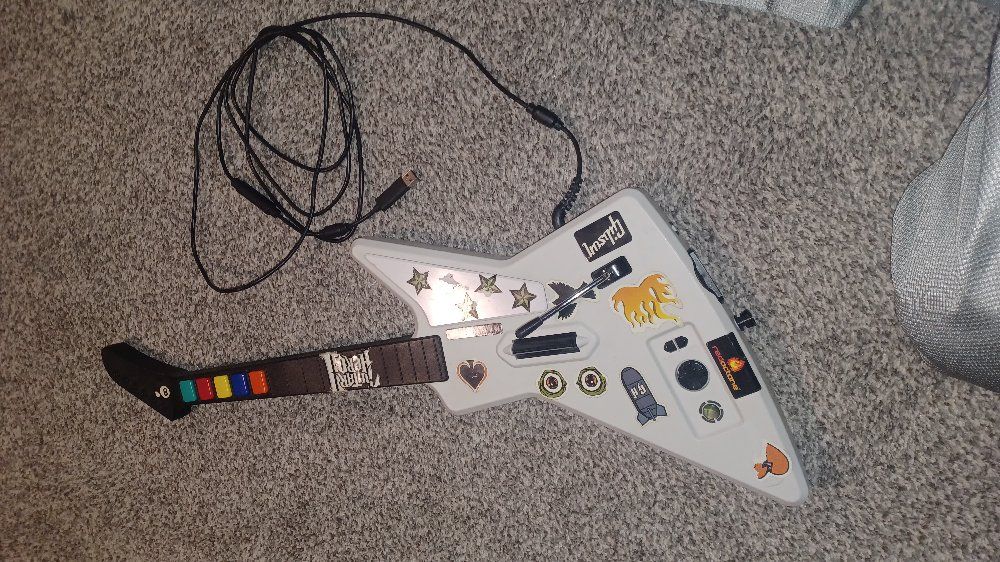 Xbox 360 Guitar Hero Wired Guitar