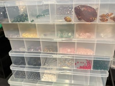 TONS of beads and jewelry making items