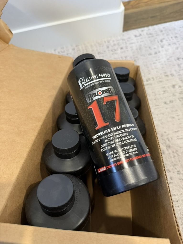 Alliant Reloder RL 17 Qty 9 Same Lot