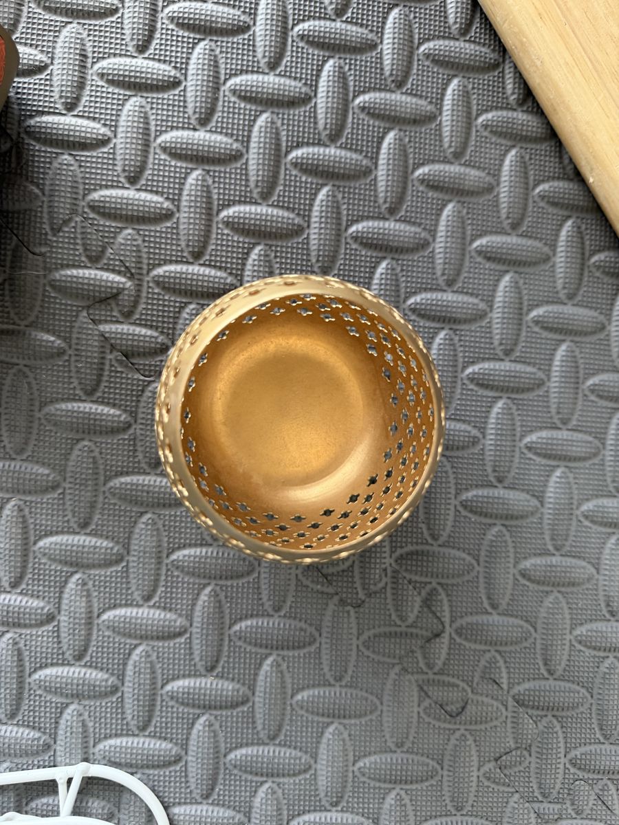 Gold Metal Decorative Candle Holder