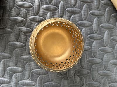 Gold Metal Decorative Candle Holder