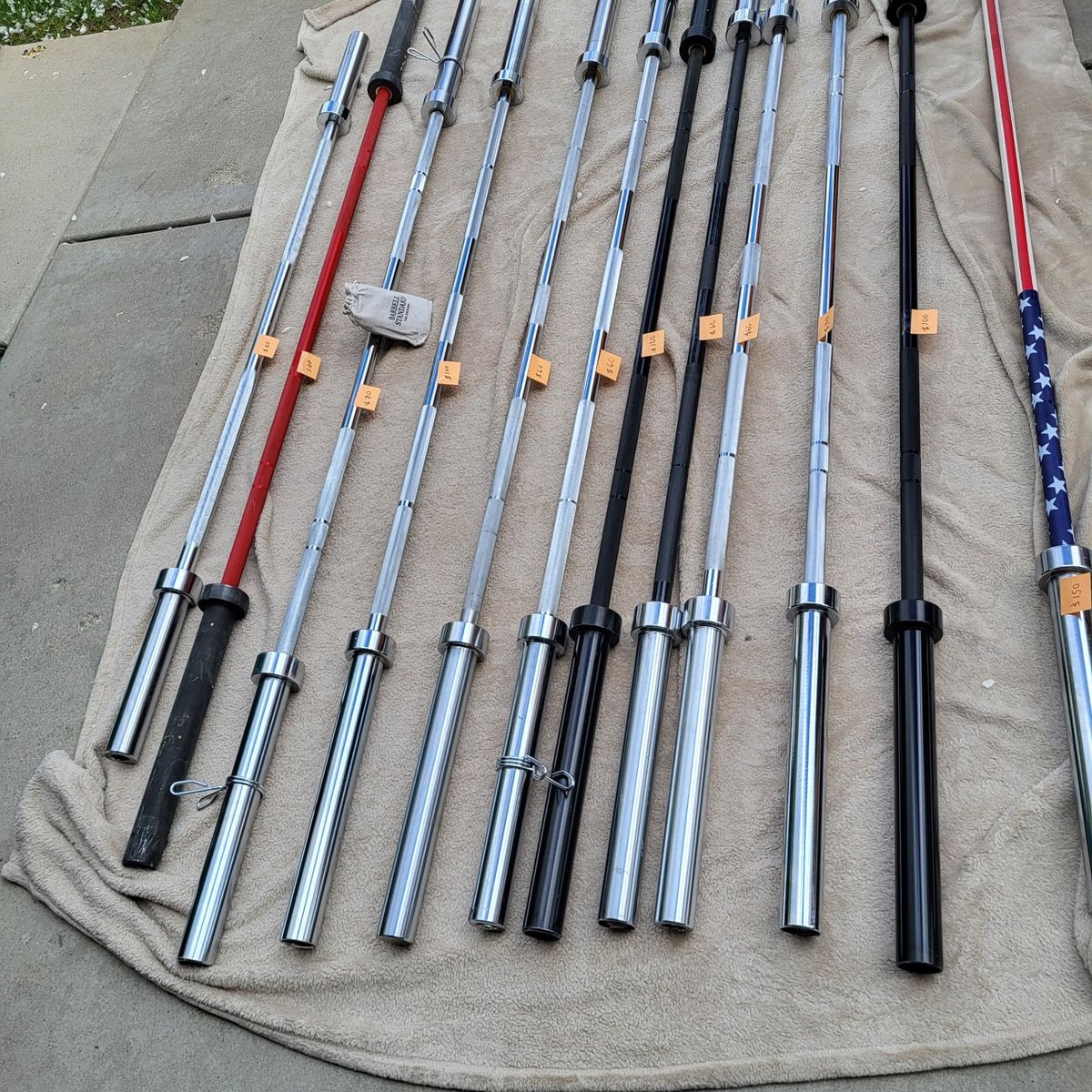 7ft Olympic 45lb Weight Bars