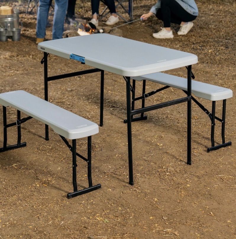 Lifetime Table With Benches