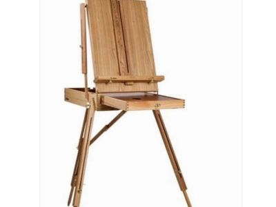 Adjustable Wooden French Easel with Storage