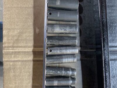 Deep metric, impact sockets 3/8 Drive
