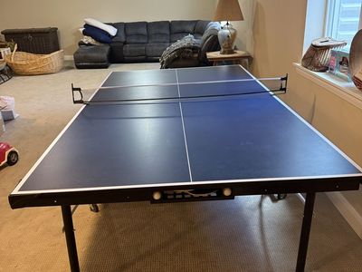 Regulation Size Foldable Ping Pong Table with Net - Great for Game Rooms