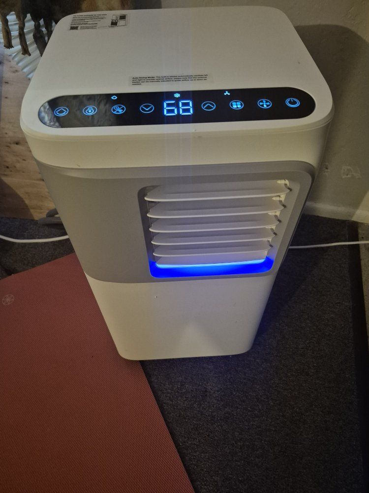 Portable Air Conditioner Unit with Remote, Exhaust Hose & Window Kit - White