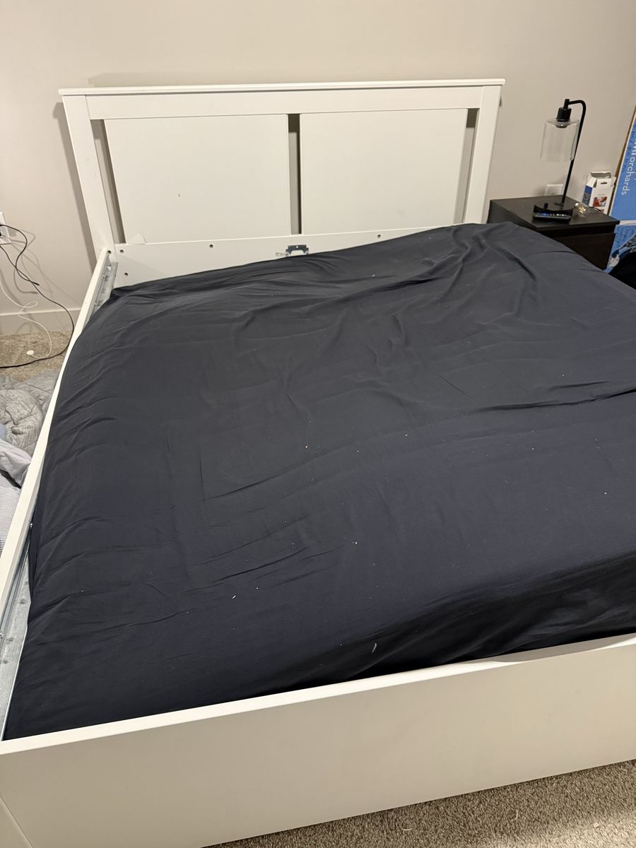 Free white Wueen Ikea Bedframe
