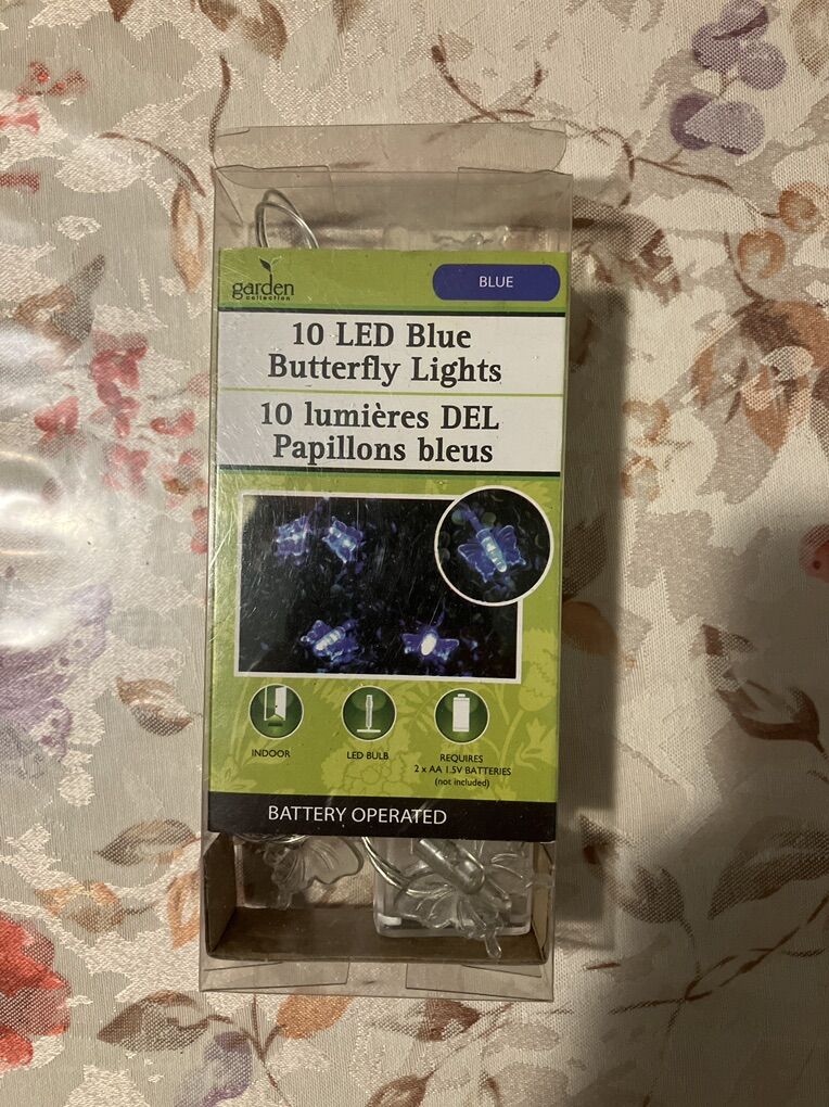 10 Battery Operated LED Butterfly Lights