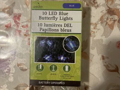 10 Battery Operated LED Butterfly Lights