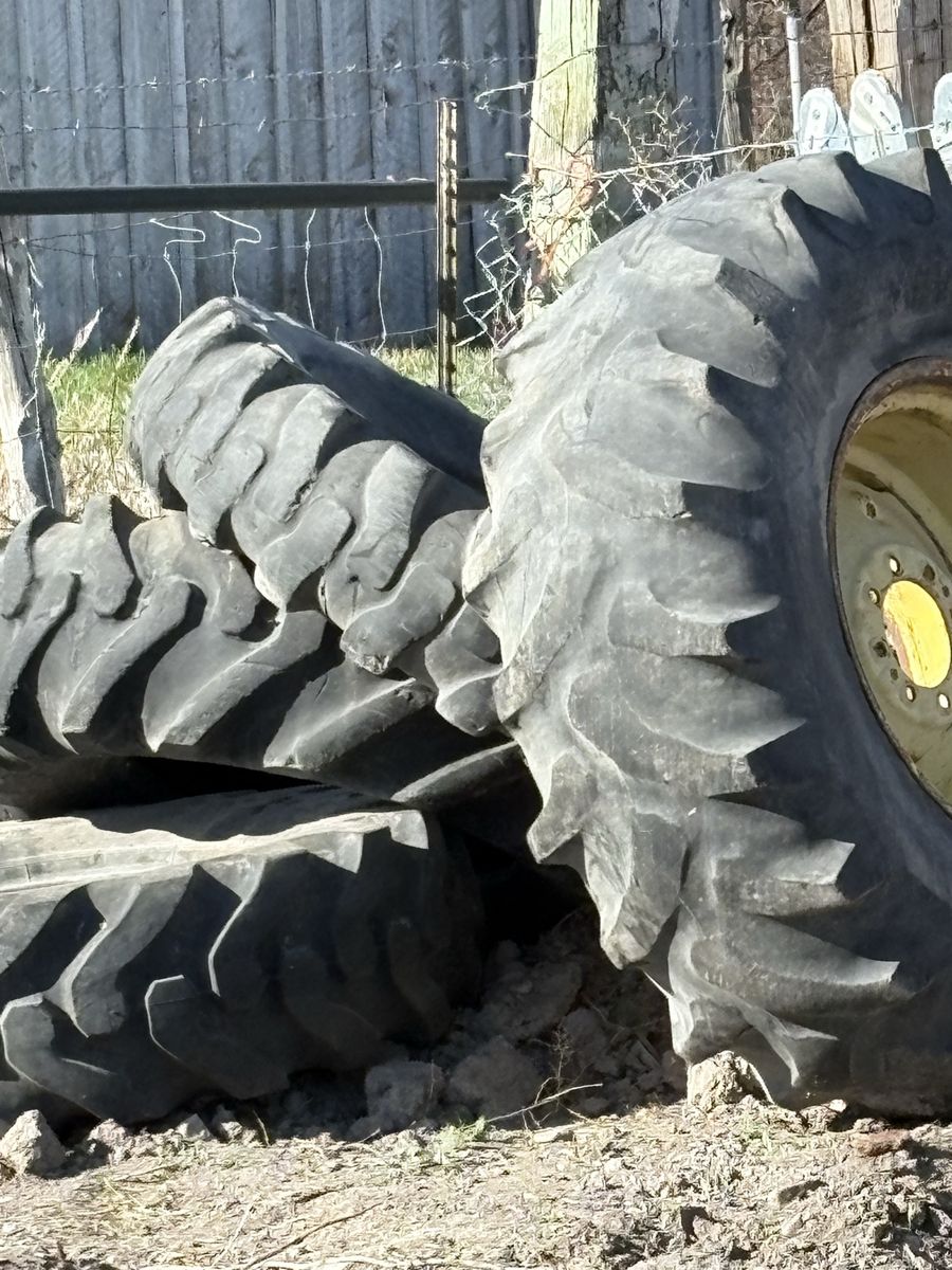 Tractor tires pending pick up Friday