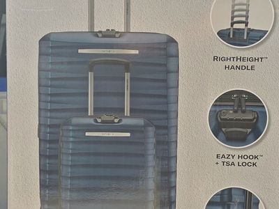 NEW IN BOX Samsonite Ridgeway 2 2-Piece Hardside Spinner Luggage Set Blue