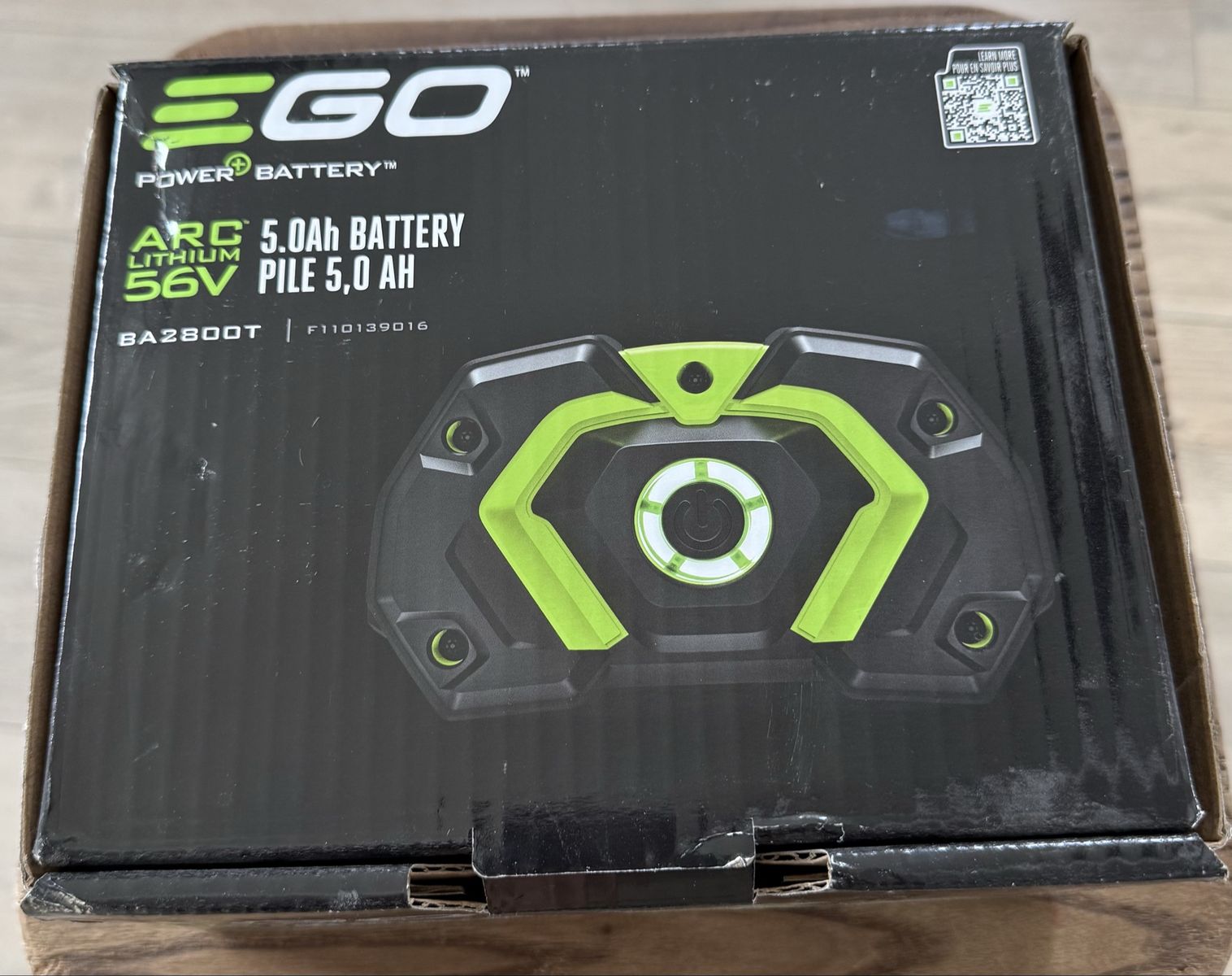EGO Power+ ARC Lithium BA2800T 56V 5.0Ah Battery - New in Box