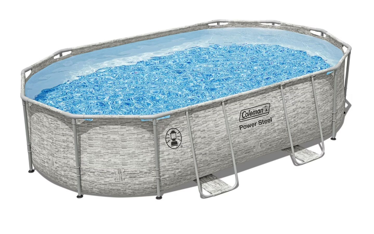 New in Box Coleman Power Steel 16' x 10' x 42" Oval Above Ground Pool Set