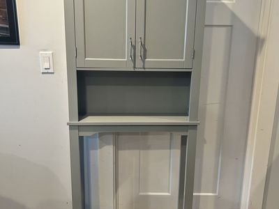 Over the Toilet Storage Cabinet Gray, Spacesaver New
