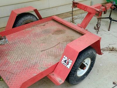 Tilt deck equipment Trailer for lawn Aerator, tillers, lawn equipment