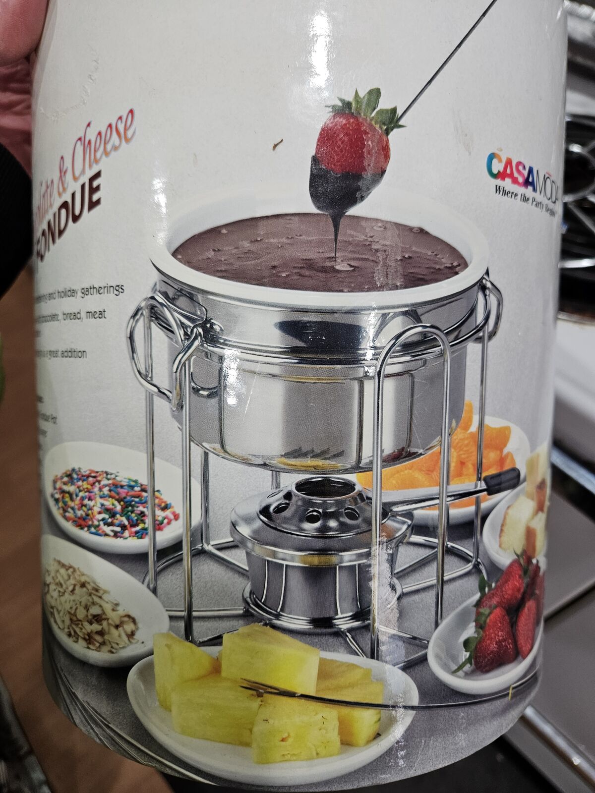 New In Box Fondue Set of 4