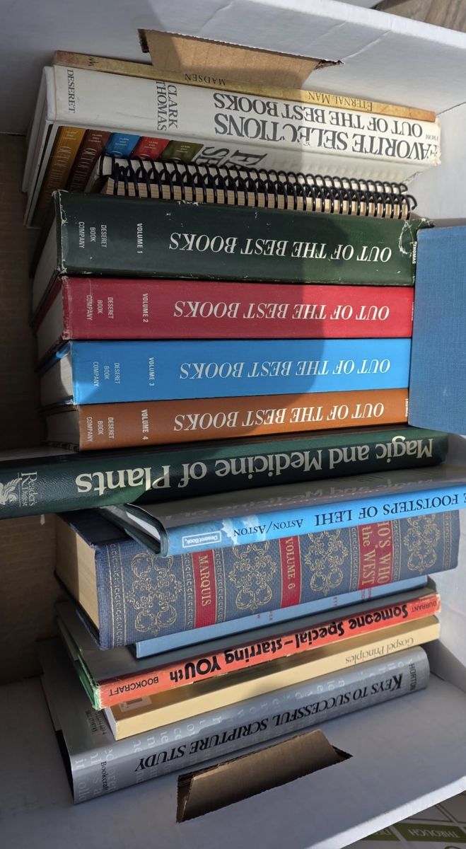 LDS Books Many Boxes