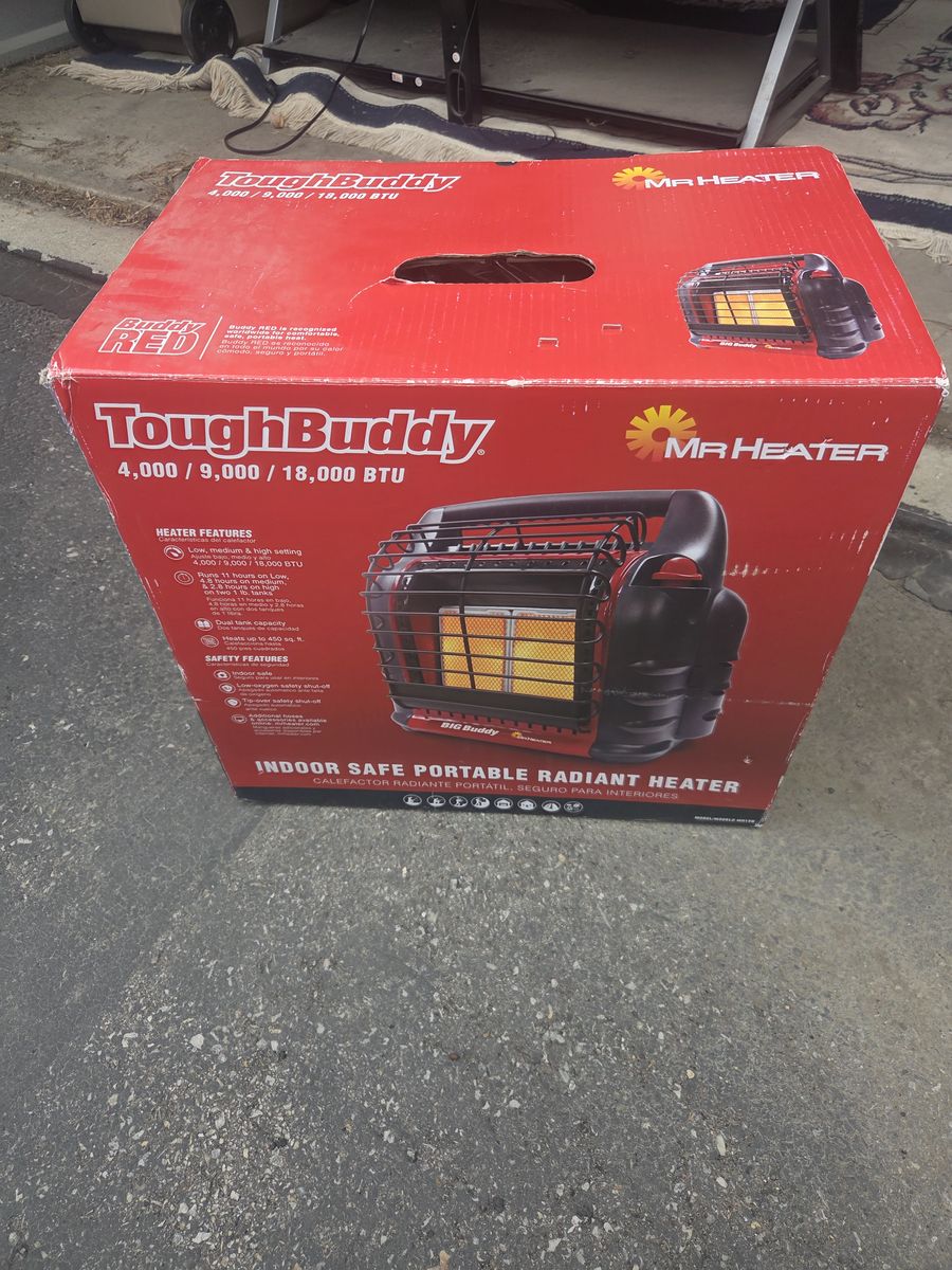Mr. Heater Big Buddy 18,000 BTU Portable Propane Heater Brand New in Box!