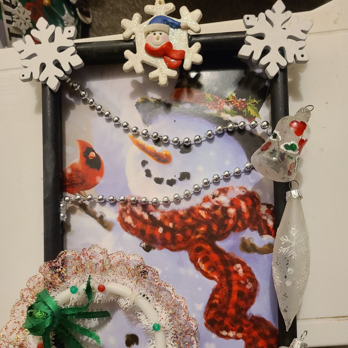 #4 Snowman, Snow, Ornaments Decoration 12x8