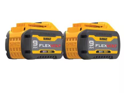 New Dewalt Flexvolt Battery 2 Pack 9ah