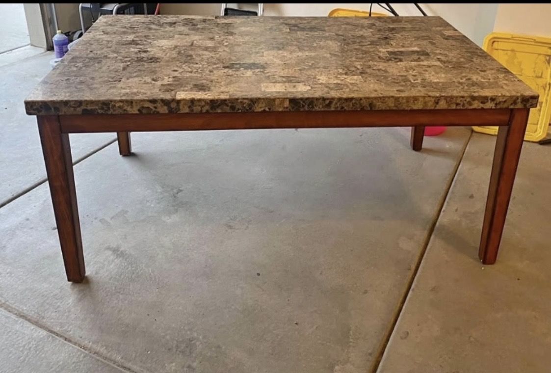Marble Top Dining Table