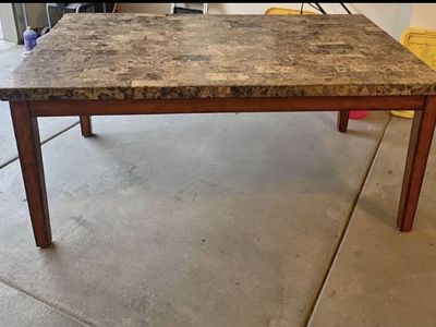 Marble Top Dining Table