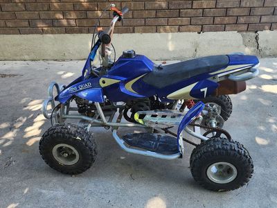 Blue Mini Quad ATV Kids Four Wheeler Pocket Bike Project