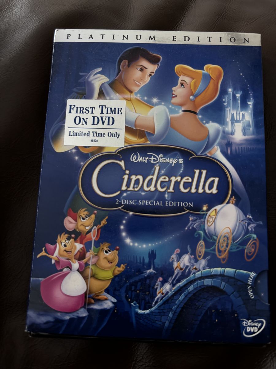 Disney Cinderella Platinum Edition DVD (Sealed)