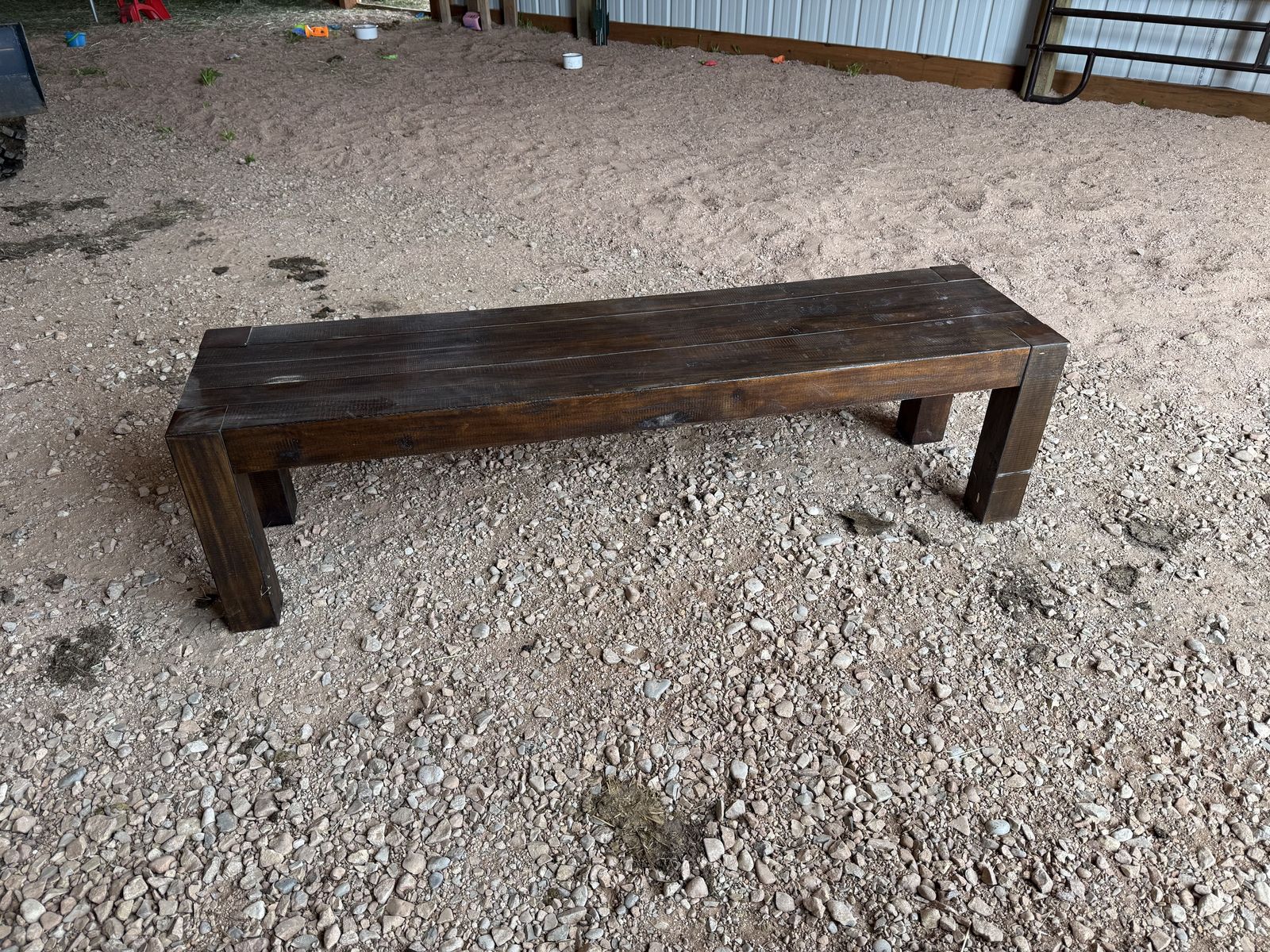 Wooden bench
