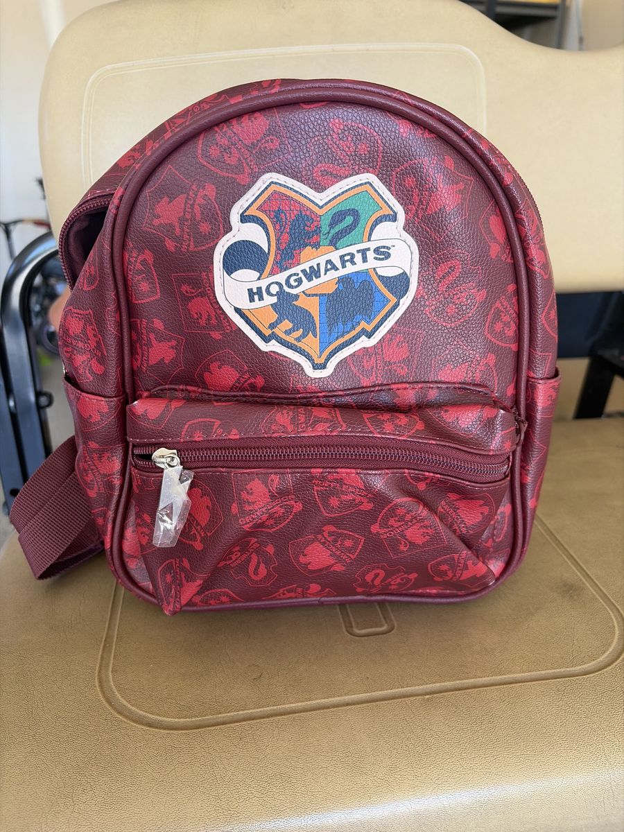 Harry Potter Hogwarts Houses Mini Backpack - Burgundy Faux Leather