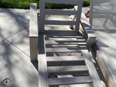 Teak Pottery barn malibu lounger