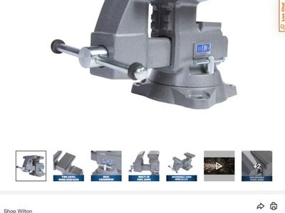 NEW Wilton 8in Reversible Bench Vise Jaw Width 9-1/4in