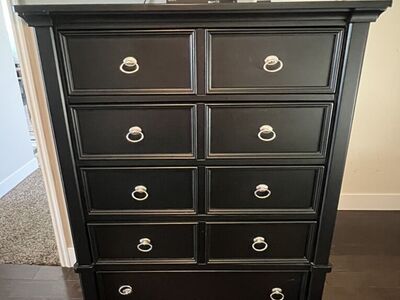 Black Wooden Dresser