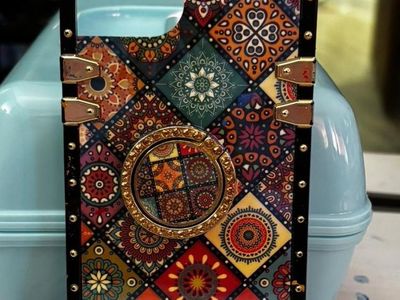 Boho Mandala Pattern Phone Case with Ring Holder - Compatible with iPhone 15