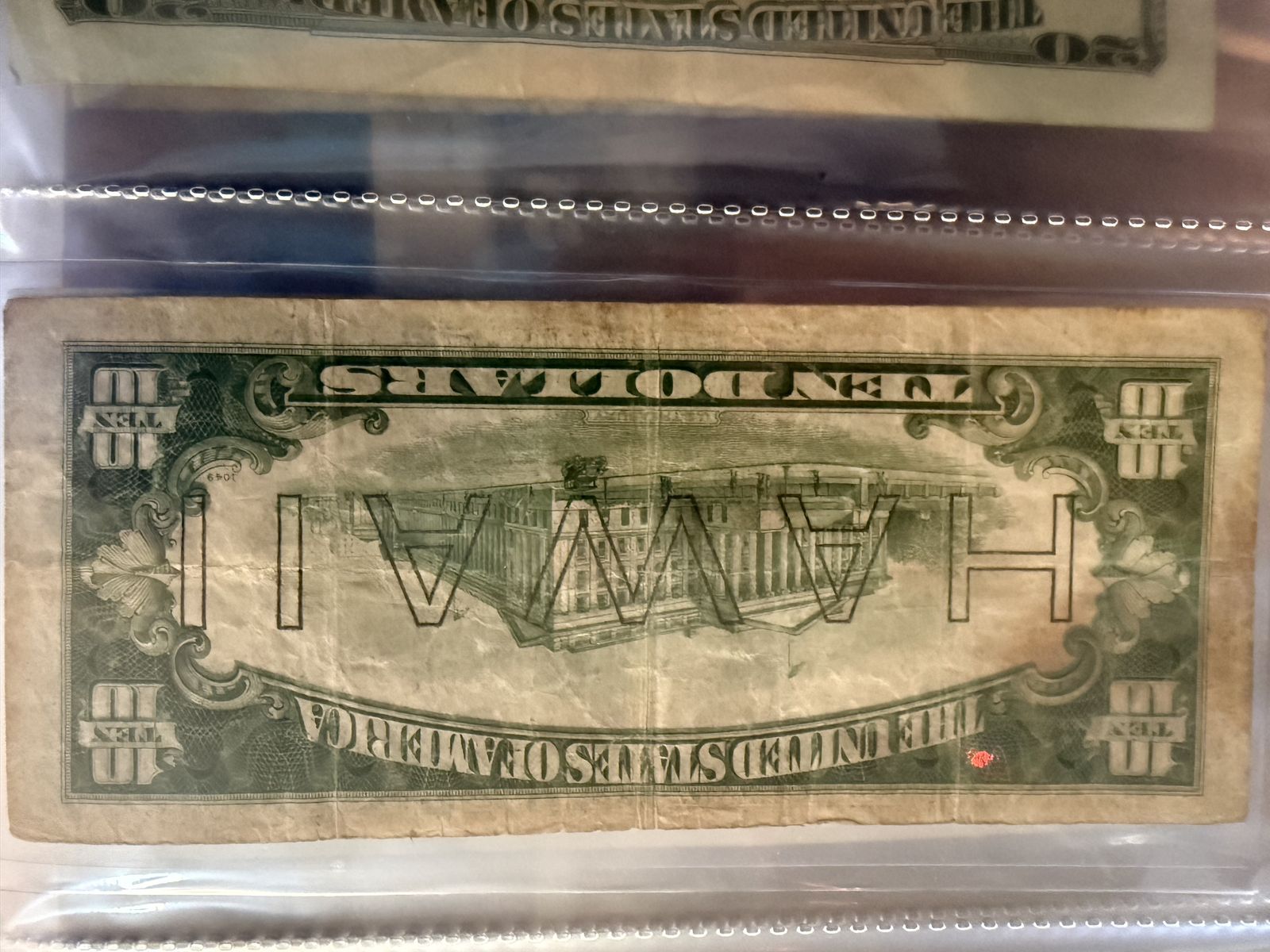 $10 Bill Hawaii Emergency Note 1934