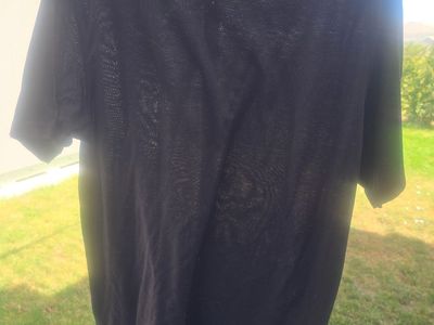 Free Assembly Men's Solid Black Crewneck T-Shirt – Size Large