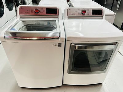 Lg Steam Electric Top Load Set