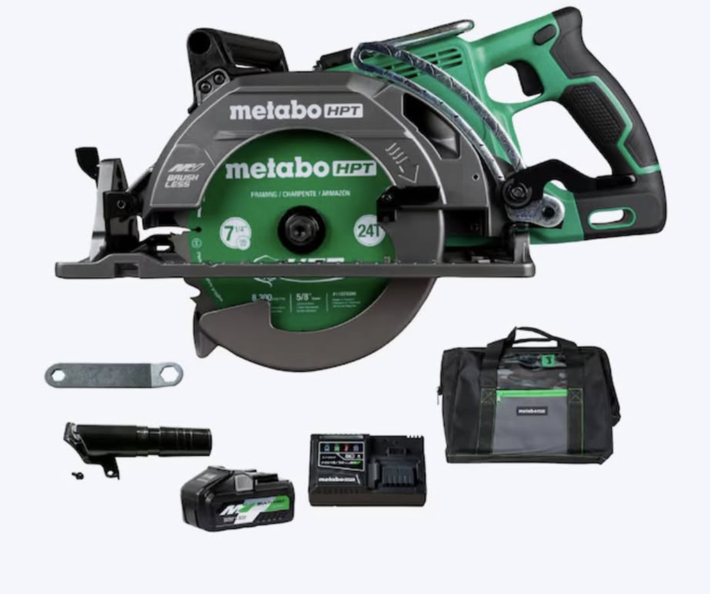 NEW Metabo HPT Multi-Volt 36-volt 4 -Amp 7-1/4-in Brushless Hybrid Capable Cordless Circular Saw